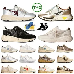 Top Quality Italy Brand Handmade Leather Suede Camouflage Vintage Upper Trainers Running Sole Designer Casual Shoes Glitter Luxury Ivory Star Sneakers Runners