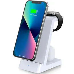 Three in one wireless charger vertical desktop phone holder 15W watch wireless charger