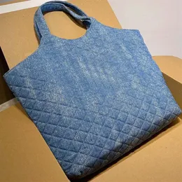 Gaby Borsa a mano Tote Borse per la spesa Borsa da spiaggia trapuntata a spalla da donna Vera pelle Lettera dorata Modello rombico Filo Zip interna P218x