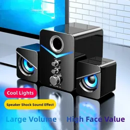 Bluetooth Ser Home Theatre Sound System Mini SERS Desktop Computer MP3 플레이어 오디오 PC 전화 서브 우퍼 멀티미디어 240125