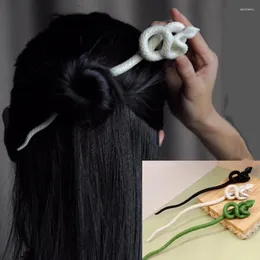 Grampos de cabelo gótico preto branco cobra vara jóias hairpin estilo punk clipe feminino moda headwear acessórios de festa