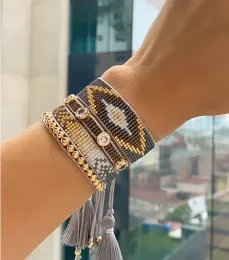Bransoletki Nowe gwiezdne bransoletka miyuki modna biżuteria dla kobiet kryształowe pulseras biżuteria meksykańska meksykańska bransoletki prezenty