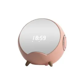 Mirrors AI Intelligent Bluetooth Speaker Wireless Portable Charging Makeup Mirror 4000mAh Alarm Clock Mini Subwoofer with TF AUX