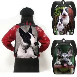 Carrier Cute Dog German Shepherd Print Backpack Boys Girls Like School Bags Labrador Retriever Singlelayer School Bag Backpack