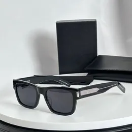 نظارة شمسية للنساء فاخرة الجودة العلامة التجارية الأزياء SL 574 Black Chunky Plate