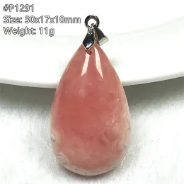 Top in cristallo con rodocrosite rossa naturale, collana con ciondolo, gioielli per donna, signora, uomo, amore, regalo, perline di cristallo, argento, pietra argentina AAAAA