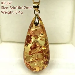 Liga natural amarelo vermelho piebald âmbar pingente colar jóias para mulheres homens cura amor sorte presente prata contas de cristal pedra aaaaa