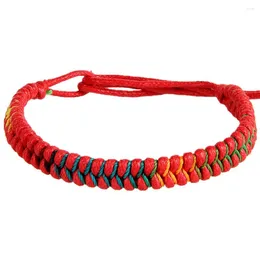 Braccialetti con ciondoli 6 pezzi Regali di Natale Bracciale intrecciato a mano Centrini di San Valentino portafortuna Corda colorata fatta a mano