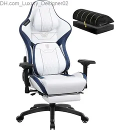 Altri mobili Sedia da gioco grande e alta con poggiapiedi Sedia da ufficio ergonomica con schienale alto con comodo poggiatesta e supporto lombare Q240129