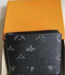 디자이너 지갑 럭셔리 짧은 지갑 카드 홀더 남성 여성을 위해 유명한 유명한 여성 지갑 클러치 가방 선물 상자 L0058