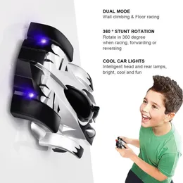 جهاز التحكم عن بُعد تسلق الجدار RC Car Anti Gravity Caring Car Electric Toys Machine Auto RC Car for Kid Toy Gift Wholesale 240126