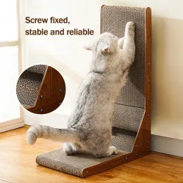 Spielzeug Luxus Cat Croboker Board Schaber abnehmbarer Holzkratzerpfosten für Katzen Training Schleifklauenspielzeug Möbelschutzschutz