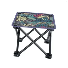 Camp Furniture Folding Stool Practical Reusable Portable Wear Resistant Anti Slip Camping Chair For Garden Picnics Fishing Backyard Patio