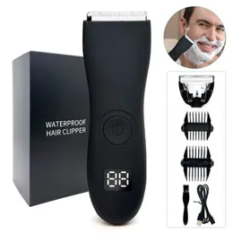 Aparador de cabelo para homens áreas íntimas zonas lugares depilador barbeador elétrico máquina de barbear para homem barba remoção de cabelo corte 240124