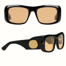 Mulheres designer óculos de sol masculino preto esporte acetato 1251 marca retângulo quadro óculos de sol original box233s