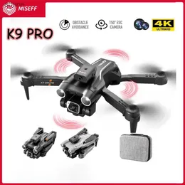 DRONES NEW K9 PRO DRONE 4KプロフェッショナルデュアルHDカメラFPV MINI DRON 4側面障害物回避Quadcopter Drones Toys YQ240129