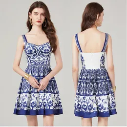 Paisley Floral Casual Mini Dress Summer Women Designer Sexy Slim Smoopender Luched Ruched Dresses 2024