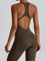 Set attivi Set da yoga alla moda Tute da donna senza cuciture Palestra di un pezzo Push Up Abbigliamento da allenamento Tuta da fitness Tuta sportiva Tuta