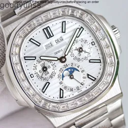 Patek-Phillippe Watch Pak Mechanical for Movment Men 5711 5740 Moonphase Wristwatch RVHP Superclone Complex يعمل