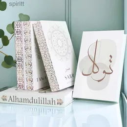 Outros acessórios de decoração de mesa Café Islam Religião Kaaba Allah Mohammed Livros falsos para Mesquita do Alcorão Muçulmano Caixa de armazenamento de livros decorativos YQ240129