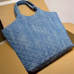 Gaby Borsa a mano Tote Borse per la spesa Borsa da spiaggia trapuntata a spalla da donna Vera pelle Lettera dorata Modello rombico Filo Zip interna P2205