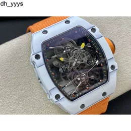 Watch Richardmill AAAAA Tourbillon Superclone RM27-02 Watches 5B6P الجودة العالية الحركة الميكانيكية للهيكل العظمي Montre Lux