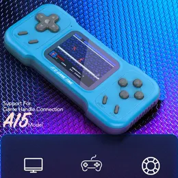 Mini console per videogiochi portatili A15 di alta qualità incorporati in 500 giochi Lettore di giochi retrò Console da gioco Due ruoli Gamepad Regalo di compleanno per bambini e adulti