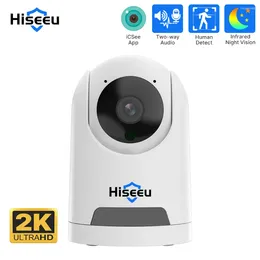 Hiseeu 2k 4MP Wifi PTZ IPカメラスマートホーム2ウェイオーディオAIトラッキングビデオ監視セキュリティベビーモニターカメラICSEEアプリ