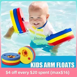 Diğer havuzlar spashg çocuklar yüzme eva köpük yüzme diskleri yüzen kollu şişme havuz şamandıra tahtası bebek yüzme egzersizleri halkalar YQ240129