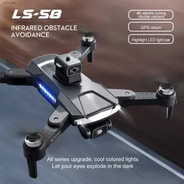 Drones 2000m Drone High-End Super Performance Grande Tamanho LS58 Brushless Foto Aérea de Alta Definição GPS Posicionamento de Fluxo Óptico UAV YQ240129