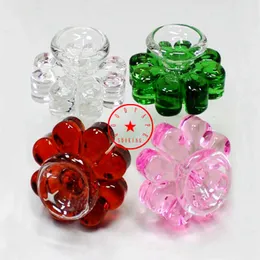 Ultimo fiore di vetro colorato manico stile fumo portatile sostituibile 14mm 18mm interfaccia maschio comune bong pipa ad acqua gorgogliatore pipa alle erbe ciotola di tabacco