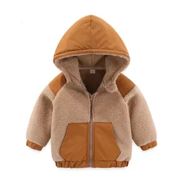 Metri di salto 27T Cappuccio invernale Bambino Cartoon Cerniera Ragazzi Ragazze Giacche Cappotti Fahion Capispalla per bambini Pile Abbigliamento per bambini 240122