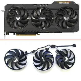 Chłodzenia komputerowe wentylatory chłodzenia 3PCS 90 mm 7pin CF9010U12d dla ASUS TUF RTX 3060 TI 3070 3080 3090 OC Gaming Karta graficzna