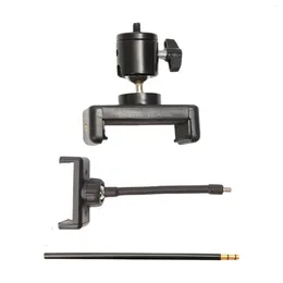 Camp Furniture Portable Outdoor Lamp Pipe Aluminum Alloy Phone Stand Camera Clamp Mount Adapter Accessory For BBQ Garden Picnic Fishing