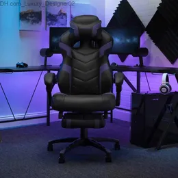 Diğer Mobilya Ergonomik Oyun Sandalyesi - Yarış Stili Yüksek Arka PC Bilgisayar Masası Ofis Sandalyesi Ayarlanabilir Eğim Gerginliği ve Açı Kilidi Q240129
