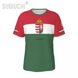 T-shirt da uomo T-shirt nazione unisex Bandiera Ungheria T-shirt ungheresi maglia per uomo Donna Calcio Tifosi di calcio Regali T-shirt personalizzata