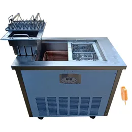 Linboss máquina comercial de fazer picolés de aço inoxidável, 2 moldes, máquina de fazer picolés, sorvete, 220v, 110v