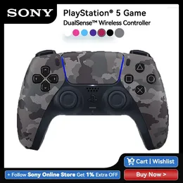 Oyun Denetleyicileri Sony PS5 DualSense Kablosuz Denetleyici Gri Kamuflaj Playstation 5 Gamepad Bluetooth Haptik Geri Bildirim Kontrolü DualSenses