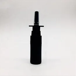 Ship 4Pcs 10ml 0 34oz HDPE Black Nasal Spray Bottle with nasal sprayer pump Portable Empty Atomizers Cosmetic Makeup Bottle294W