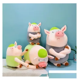 플러시 베개 쿠션 파이 장난감 거대한 돼지 물건 동물 돼지 p 베개 크리스마스 선물 소프트 인형 아이 스티치 만화 kawaii drop dhpah