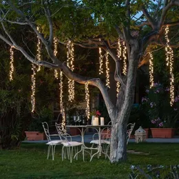Partydekoration Anschließbare LED-Hochzeitslichterketten Chirstmas Fairy Garland Outdoor für Baum Gardenparty Street Y0720 Drop Delive Dhmr8