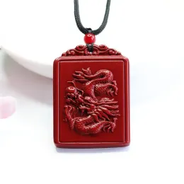 Wisiorki Dragon Phoenix Pendant Stone Stone Natural Akcesoria Prezenty dla kobiet projektantki luksusowe talizmany Naszyjnik biżuteria Energia