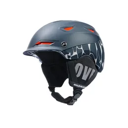 男性と女性オールインワンスキーヘルメット、アンチフォール、防風、耳の保護、暖かい電気自動車サイクリングヘルメットPF