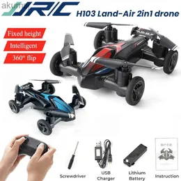 Drönare JJRC H103 Mini Drone Land-Air RC DRONES Dual-Mode Mini 4Axis Remote Control Aircraft Tumbling Light Obemanned Aerial Vehicle Toy YQ240129