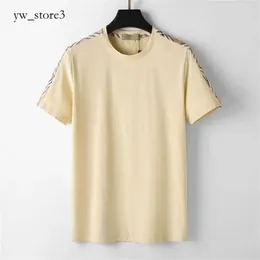 Burbery Marken-T-Shirts, Designer-Burbery-T-Shirts für Herren, Damenmode-T-Shirt mit Buchstaben, lässig, reine Baumwolle, Sommer, kurzärmelig, asiatisches Burbery-Shirt für Herren, 6022