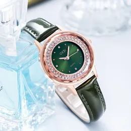 Kadın Moda Atmosferik Akışlı Rhinestone Kemeri Sıradan Mizaç All-One Su Geçirmez Kuvars İzle Montre de Luxe Hediyeler A16