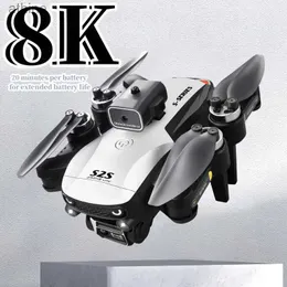 الطائرات بدون طيار جديدة S2S Mini Drone 4K Profesional 8K HD Camera Flight 25min تجنب العقبة غير القابلة للطي Quadcopter RC Dron Kids Toy YQ240129