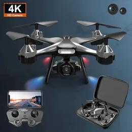 Drones New professional JC801 UAV 4k HD wide Angle camera WiFi Fpv RC aerial quadcopter helicopter camera free children's toy gift YQ240129