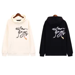 23fw Europe Men Graffiti Print Men Pullover Hoodie Autumn Winter Fashion Streetwear Bluza 0129