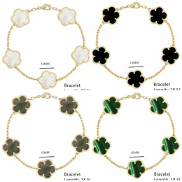 Bangles Highquality Fashion Brand Gold Silver Lucky Clover Clover MotherOfPearl Браслет женский натуральный драгоценный камень горячая распродажа бесплатная доставка